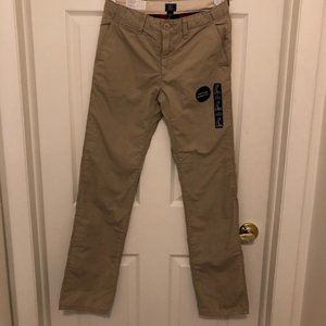 GapKids Khakis flannel lined slim straight fit